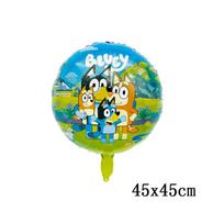 Large Bluey Balloon Children Celebration Supplies Children's Beautiful Blue Puppy Bingo Celebration Decor Dog Foil Balloons Boys Birth Date Toy 60x110cm