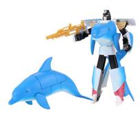 Transforming Toys 2 In 1 Transforming Robot Toy Ocean Animal Figures Toys Model Dolphin Whale Cool Toy Gift For Preschool dangaus mėlyna spalva