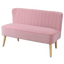 Sofa, 117x56.5x77 cm, Rožinė, audinys