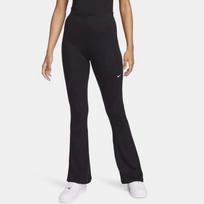Nike moteriškos prigludusios briaunotos platėjančios kelnės naujos megztos sportinės kelnės Fq2114-010 black