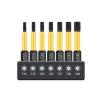 Magnetic Torque Driver Bits in a Set of 7 with Convenient Storage Holder