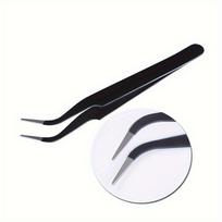 1vnt, nerūdijančio plieno pincetas, tortų dekoravimo įrankiams, virtuvės kepimo įrankiai (as the picture,Elbow Tweezers)