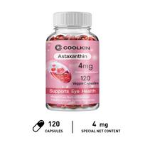 Coolkin - 4mg Astaxanthin Dietary Supplement Capsules - For Skin, Eye, and Immune System Health 120*1