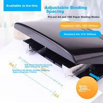 KW-Trio Double-Headed Stapler, Two-Pin Stapler, Double-Rod, Labor-Saving, Saddle-Type Multifunctional Stapler, Standard Format Stapler, 50 Pages