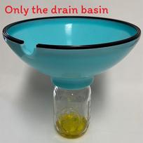 Ultimate Grease Drainer Kitchen Oil Filter Separator For Home Chefs And Cooking Enthusiasts žalsvai mėlyna