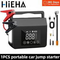 HIEHA 2026 4000A Car Jump Starter, 15000mAh Power Bank, 150PSI Portable Tire Inflator Air Compressor Power Bank With LED Light 1PCS jump starter
