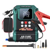 12V Car Jump Starter 4 In 1 Car Wireless Tire Inflator Pump Air Compressor Power Bank Potable Battery Starting Fast Charging hot selling-21800mAh