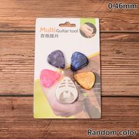 4Pcs Guitar Picks & Guitar Pick Holder Set For Acoustic Guitar Electric Guitar Bass Ukulele Stick-On Holder Random Color A