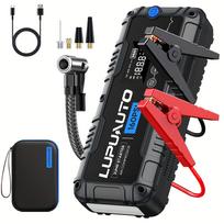 4 In 1 Car Jump Starter with LED Lighting 4000A Portable Car Battery Charger Power Bank Tire Inflator Pump 160PSI Air Compressor 4000A