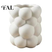 Makeup Brush Holder 3D Bubble Cloud Shape Pen Holder, Desktop Storage Organizer, Matte Milky Minimalist White Aesthetic for Brushes And Stationery balta
