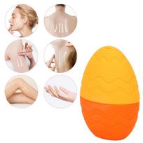 Egg Shaped Silicone Ice Face Roller for Skin Care, Orange
