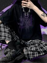 Oversized basic T-shirt – Gothic, Opium, Y2K, Drain style M