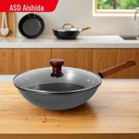 ASD 32cm Cast Iron Wok
