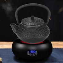 Hammered Texture Cast Iron Teapot Raindrop Japanese Tetsubin Teapot Iron Tea Set  For Tea Rooms