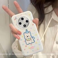 Full Coverage Silicone Phone Case OPPO Find X8 X7 Pro X6 With Polka Dot Hat Dog Cartoon Design OPPO Find X8