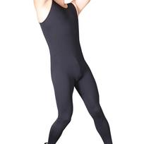 Speerise Man Scoop Neck Tank Top Spandex Gymnastics Unitard Nylon Adult Vest Ballet Dance Full Body Bodysuit Yoga Sleeveless EXL