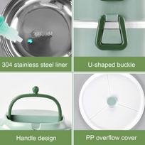 Single Layer1L Insulated Lunch Box Food Storage Container  For Picnic 1 Layer