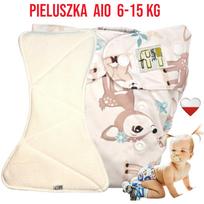 Pieluszka wielorazowa aio kieszonka bambus sarenki nappime