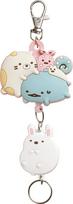 Sumikko Gurashi Retractable Polar Bear Falls Over Keychain