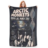 Arctic Monkeys Rock Band Blanket Breathable Fleece Sofa Throw Blanket for Couch Bedding Travel Throws Bedspread Quilt Size: 75*100cm, Weight: 230 GSM