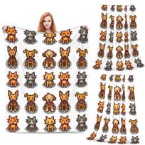 Stardew Valley Animals Blankets Soft Warm Flannel Throw Blanket Bedding for Bed Living room Picnic Travel Home Sofa Size: 75*100cm, Weight: 230 GSM