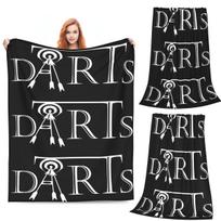 Dart Target Blanket Soft Warm Flannel Throw Blanket Bedspread for Bed Living room Picnic Travel Home Couch Size: 75*100cm, Weight: 230 GSM