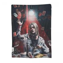 Alice In Borderland - Chishiya Blanket Soft Warm Flannel Throw Blanket Bedding for Bed Living room Picnic Travel Home Couch Size: 75*100cm, Weight: 230 GSM
