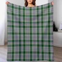 Clan Milne Tartan Throw Blanket Anti Shedding Soft Fuzzy Blanket for Home Size: 75*100cm, Weight: 230 GSM