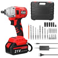 Buitinis 2in1 21V elektrinis gręžtuvas Elektrinis veržliarakčių rinkinys Sukimosi būdai Reguliavimas Didelis sukimo momentas Galia 1pcs battery EU Plug