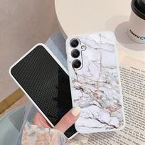 Marmuro raštuotas minkštas silikoninis dėklas, skirtas Samsung M35 A55 Xiaomi Redmi Note 13 Poco C65 iPhone Huawei Honor Realme fotoaparato apsauginis smūgiams atsparus dangtelis Samsung Galaxy S9 Plus