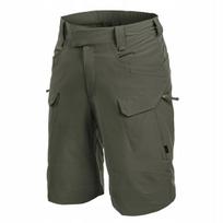 Šortai vyriški lauko OTS 11", Helikon-Tex, su plačiomis diržo kilpomis, kargo kišenės, Taiga zalia