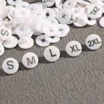 Size Mark, Round Size Buckle, Size Grain, Sub-Size Buckle, Plastic Clothing Sub-Size Grain, Size Clothes Size Button. 1#