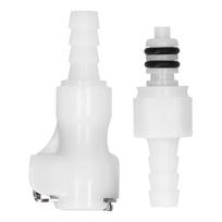 1 4in Quick Connector Food Grade Plastic 120PSI Beer Connector With Shut Off Tube Fitting