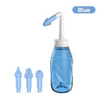 330ML Nasal Wash Sinusitis Nose Cleaner for Adults Child Allergic Rhinitis Treatment Nasal Irrigator Neti Pot Nose Cleaning Tool mėlyna