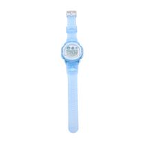 Kids Digital Sport Watch Boys Girls Outdoor Waterproof Electronic Wrist Watch Multi Functional LED Luminous Transparent Light Blue