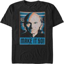 Fifth Sun Men's Star Trek_ The Next Generation Picard Bridge Make It So Frame T-Shirt S juoda