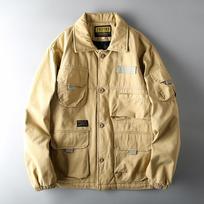 Amekaji Cotton Clothing Men's Mountain Parka Coat Cotton Coat Export Original Export Winter Clothing Men's American Safari Jacket Jacket Khaki L