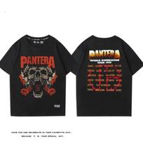 PANTERA Pandora Band Short Sleeved T-shirt Men's Cotton Loose Hard Core Heavy Metal Rock Band Surrounding Half Sleeves - Men'... S įvairiaspalvis