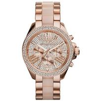 Michael Kors MK6096 Wren Ladies Rose Gold Watch 41mm ryškiai rožinė
