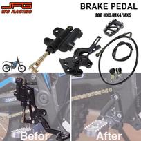 Rear Brake Caliper Pedal Set Motorcycle Accessories Brake Hose Lever Kits For Talaria Sting MX3 MX4 MX5 Dirt Electric Bike JFG China Mainland black