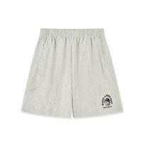 Jordan Knit Shorts for Men, Same Style as in the Mall, 2026 Summer New Versatile Breathable Casual Loose Fit for Commuting 5XL sidabras/pilka spalva