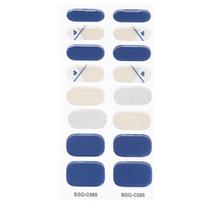 Self-Adhesive Gel Nail Stickers Full Nail Wraps Nail Decals Semi-Cured Polish Strips Nail Art Decoration for Women Girls