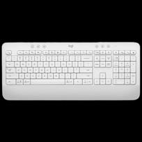 Logitech K650 Wireless Dual Mode Keyboard with Palm Rest balta