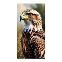 Eagle Large Size Diamond Painting New Collection Animal Bird Diy Full Drill Rhinestone Embroidery Mosaic Cross Stitch Kits Square drill 30x60cm black
