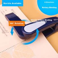 KW-Trio 360° Rotating Stapler, Small Saddle Stapler for Center Binding, Stapler for Student Use, Can Staple up to 25 Pages