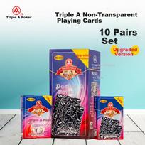 AAA Playing Cards, Premium Tabletop Card Game Cards, Durable Mahjong Cards, Dou Dizhu Poker Cards, 10 Decks, 1823