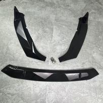 For Skoda Superb MK3 Facelift FL Liftback Combi 2019-2025 Car Front Bumper Lip Spoiler Splitter Front Lip Chin Spoiler Bodykit Glossy Black