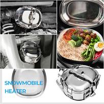 UTV ATV Heating Lunch Box Snowmobile Heating Food Hot Dogger Cooker Warmer Exhaust Stainless Cooking Box Compatible with Polaris