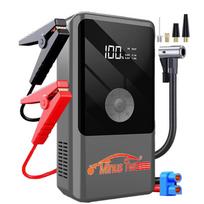Car Jump Starter Portable 12V Battery Booster with Air Pump, Winter/Summer Mode, Overload/Short Circuit/Overheat Prot 6000mAh Black