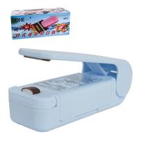 1Pc Portable Mini Sealing Machine Package Sealer Bags Thermal Plastic Food Bag Hand Pressure Heat Sealing Machine Kitchen Tools mėlyna